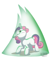 Size: 842x955 | Tagged: safe, artist:vsabbath, sweetie belle, g4, female, magic, solo