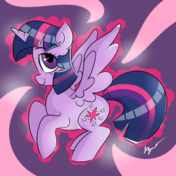 Size: 3000x3000 | Tagged: safe, artist:bloodyhellhayden, twilight sparkle, alicorn, pony, g4, female, high res, mare, solo, twilight sparkle (alicorn)