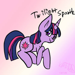 Size: 894x894 | Tagged: safe, artist:katedoof, twilight sparkle, g4, female, solo