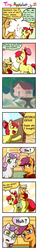 Size: 500x3300 | Tagged: safe, artist:norang94, apple bloom, applejack, scootaloo, sweetie belle, bat pony, pony, comic:tiny applebat, g4, apple, applebat, comic, cutie mark crusaders, filly, self ponidox