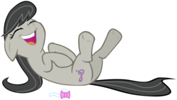 Size: 4673x2636 | Tagged: safe, artist:octavia_synch, artist:synch-anon, octavia melody, earth pony, pony, g4, female, high res, laughing, simple background, solo, transparent background, vector