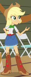 Size: 356x888 | Tagged: safe, screencap, applejack, equestria girls, g4, clothes, female, solo