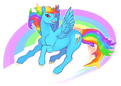 Size: 1024x726 | Tagged: safe, artist:deericious, rainbow dash, g4, female, solo