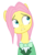 Size: 1300x1604 | Tagged: safe, artist:hudoyjnik, artist:synch-anon, fluttershy, g4, bowtie, butterscotch, rule 63, simple background, solo, transparent background, vector