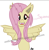 Size: 909x935 | Tagged: safe, artist:antionette1996, fluttershy, bat pony, pony, vampire bat pony, g4, cute, female, flutterbat, mare, race swap, simple background, smiling, solo, squee, watermark, white background