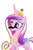 Size: 900x1350 | Tagged: safe, princess cadance, alicorn, pony, g4, facial hair, female, mare, moustache, moustache edit, simple background, solo, transparent background