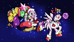Size: 1000x563 | Tagged: safe, artist:panyang-panyang, spike, twilight sparkle, alicorn, pony, tumblr:spike-in-weirdworld, g4, female, mare, twilight sparkle (alicorn)