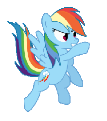 Size: 301x341 | Tagged: safe, artist:pablossb, rainbow dash, fighting is magic, g4, animated, female, incomplete, solo
