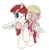 Size: 500x512 | Tagged: safe, artist:xioade, oc, oc:fausticorn, pony, blushing, cute, duo, ear bite, eyes closed, female, hug, hug from behind, lauren faust, lesbian, meghan mccarthy, nom, ponies riding ponies, ponified, raised hoof, riding, shipping, simple background, smiling, spread wings, staff shipping, transparent background, wink