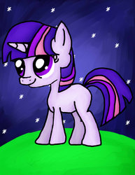 Size: 786x1017 | Tagged: safe, artist:kittygirl12345678, twilight sparkle, g4, female, filly, solo