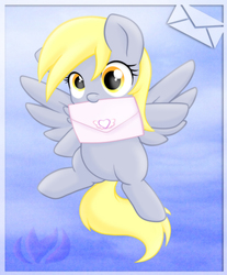 Size: 750x905 | Tagged: safe, artist:raininess, derpy hooves, pegasus, pony, g4, female, mare, solo