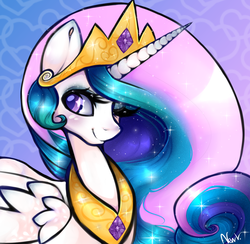 Size: 1291x1259 | Tagged: safe, artist:newvagabond, princess celestia, g4, female, princess consentia, solo, tumblr