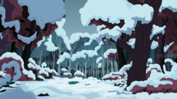 Size: 11520x6480 | Tagged: safe, artist:quasdar, g4, hearth's warming eve (episode), season 2, absurd resolution, background, forest, hearth's warming eve, no pony, snow, vector, winter