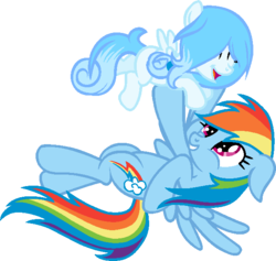 Size: 618x586 | Tagged: safe, artist:laser-pancakes, rainbow dash, oc, pegasus, pony, g4