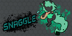 Size: 890x448 | Tagged: safe, artist:princessamity, oc, oc only, changeling, fighting is magic, eyes closed, green changeling, heart, music notes, musical instrument, smiling, solo, strumming, ukulele