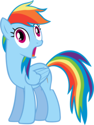 Size: 4200x5556 | Tagged: safe, artist:dddvvvzzz, rainbow dash, pony, g4, rainbow falls, absurd resolution, didney worl, face, female, solo, yeah