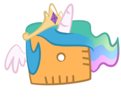 Size: 600x500 | Tagged: dead source, safe, artist:nyanpegasus, princess celestia, g4, cheez-it, crackers, female, food, person as food, simple background, solo, species swap, transparent background