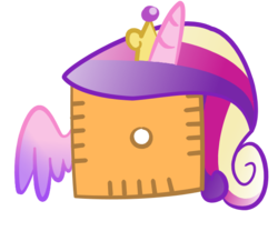 Size: 600x500 | Tagged: dead source, safe, artist:nyanpegasus, princess cadance, g4, cheez-it, crackers, female, food, person as food, simple background, solo, species swap, transparent background