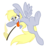 Size: 6250x6667 | Tagged: safe, artist:tim015, derpy hooves, pegasus, pony, g4, rainbow falls, absurd resolution, female, flag, mare, solo, tongue out