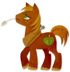 Size: 671x690 | Tagged: safe, artist:sleepwalks, big macintosh, earth pony, pony, g4, male, papercraft, simple background, solo, stallion, transparent background