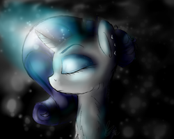 Size: 2500x2000 | Tagged: safe, artist:cosmic-brownie, rarity, g4, eyes closed, female, solo