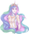 Size: 2232x2582 | Tagged: safe, artist:ringabutt, princess celestia, anthro, g4, female, human facial structure, solo