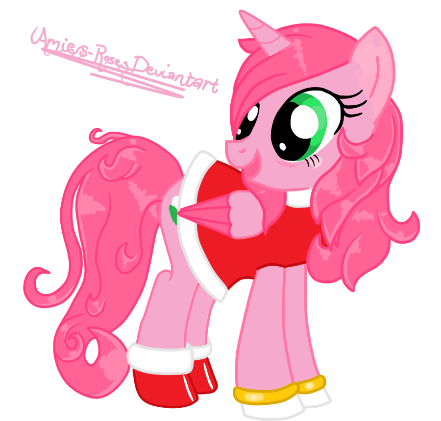 amy rose as a pony