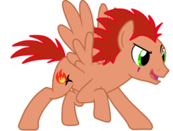 Size: 846x638 | Tagged: safe, pegasus, pony, axel, disney, kingdom hearts, lea, ponified, simple background, solo, transparent background, vector