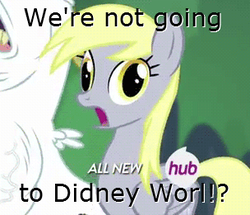 Size: 304x261 | Tagged: safe, derpy hooves, pegasus, pony, g4, didney worl, female, gasp, mare, the horror