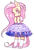 Size: 500x745 | Tagged: dead source, safe, artist:ghostier, fluttershy, pegasus, pony, semi-anthro, g4, bipedal, bow, choker, chokershy, clothes, cute, dress, female, hair bow, lolita fashion, puffy sleeves, shoes, shyabetes, socks, solo