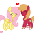 Size: 500x500 | Tagged: artist needed, source needed, safe, big macintosh, fluttershy, earth pony, pony, g4, blushing, heart, male, ship:fluttermac, shipping, stallion, straight