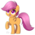 Size: 1000x1000 | Tagged: safe, artist:haydee, scootaloo, pegasus, pony, g4, cute, cutealoo, female, filly, looking up, raised hoof, solo