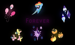 Size: 1980x1200 | Tagged: safe, artist:matalliclenneth, applejack, fluttershy, pinkie pie, rainbow dash, rarity, twilight sparkle, g4, applejack's cutie mark, cutie mark, fluttershy's cutie mark, mane six, pinkie pie's cutie mark, rainbow dash's cutie mark, rarity's cutie mark, twilight sparkle's cutie mark, vector, wallpaper