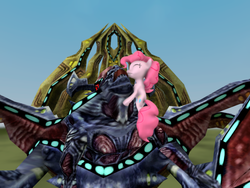 Size: 1024x768 | Tagged: safe, artist:php74, pinkie pie, g4, 3d, dark falz, gmod, phantasy star, phantasy star online