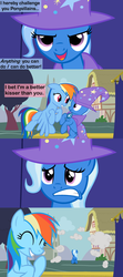 Size: 1280x2880 | Tagged: safe, artist:beavernator, rainbow dash, trixie, g4, alternate scenario, comic