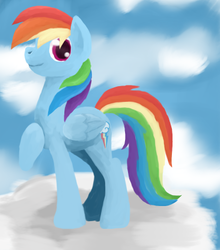 Size: 366x415 | Tagged: safe, artist:theshaniasaur, rainbow dash, g4, female, solo