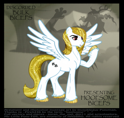 Size: 1549x1475 | Tagged: safe, artist:ponymaan, bulk biceps, g4, beautiful, discorded, handsome, male, solo, unshorn fetlocks