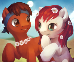 Size: 600x500 | Tagged: safe, artist:cuppae, oc, oc only, earth pony, pony, flower