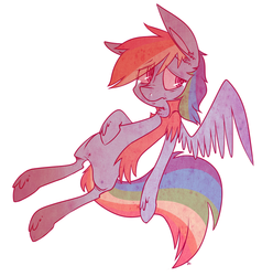 Size: 500x525 | Tagged: safe, artist:dr-idiot, rainbow dash, g4, crying, female, pirate dash, sad, solo