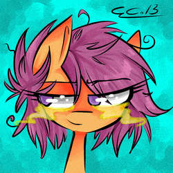 Size: 4409x4409 | Tagged: safe, artist:scootaloocuteness, scootaloo, g4, absurd resolution, female, solo