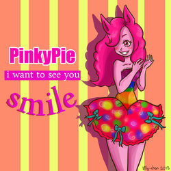 Size: 894x894 | Tagged: safe, artist:deadbunny16, pinkie pie, earth pony, anthro, g4, ambiguous facial structure, female, solo