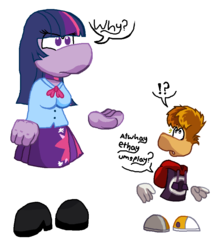 Size: 817x913 | Tagged: safe, twilight sparkle, equestria girls, g4, ponified meme, rayman