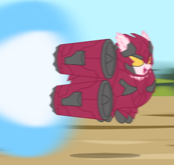 Size: 534x506 | Tagged: safe, artist:mixermike622, oc, oc only, oc:fluffle puff, g4, armor, flash, go fast, gotta, gotta go fast, jetpack, screenshots, shazbot, solo, tribes, tribes ascend