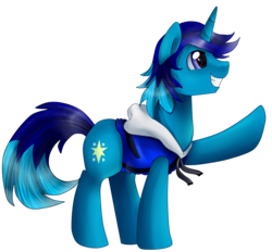 Size: 3130x2904 | Tagged: safe, artist:pridark, oc, oc only, oc:light shine, clothes, commission, hoodie, jacket, simple background, solo, transparent background