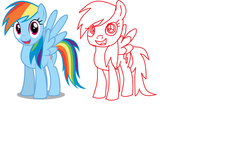 Size: 2804x1580 | Tagged: safe, rainbow dash, g4, faic, ms paint