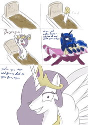 Size: 2893x4092 | Tagged: safe, artist:fuzzyhead12, princess celestia, princess luna, princess molestia, g4, hoof spongey thing, mud, mud bath, spa