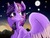Size: 1024x768 | Tagged: safe, artist:supernoncutie, twilight sparkle, alicorn, pony, g4, female, mare, moon, night, solo, twilight sparkle (alicorn)