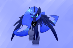 Size: 2000x1321 | Tagged: safe, artist:n_thing, princess luna, g4, female, looking at you, solo