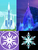 Size: 549x713 | Tagged: safe, edit, edited screencap, screencap, g4, building, castle, comparison, cropped, crystal castle, crystal empire, crystal empire flag, crystallized, disney, frozen (movie), ice, ice castle, mind blown, no pony, palace, snow, snowflake, symbol