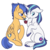 Size: 500x500 | Tagged: safe, artist:lulubell, flash sentry, shining armor, pegasus, pony, unicorn, g4, backwards cutie mark, blushing, cute, flower, flower in mouth, gay, husbando thief, male, mouth hold, rose, shiningsentry, shipping, simple background, stallion, transparent background, unshorn fetlocks